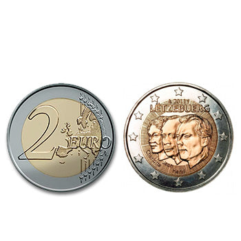 2 Euros Gran Duque Jean Luxemburgo 2011