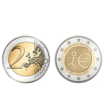 2 Euros 10 Aniversário da UEM França 2009