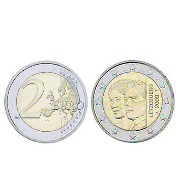 2 Euros Duquesa Charlotte Luxemburgo 2009