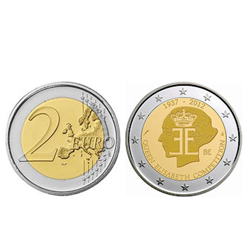 2 Euros 75 Anos Concurso Musica Rainha Elisabeth Bélgica 2012