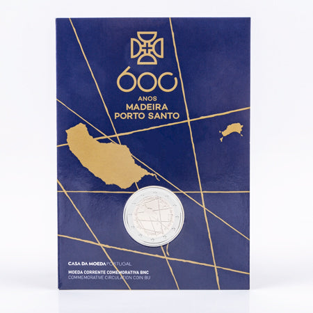 Moeda 2 Euro 600 anos Descobrimentos da Madeira BNC Portugal 2019