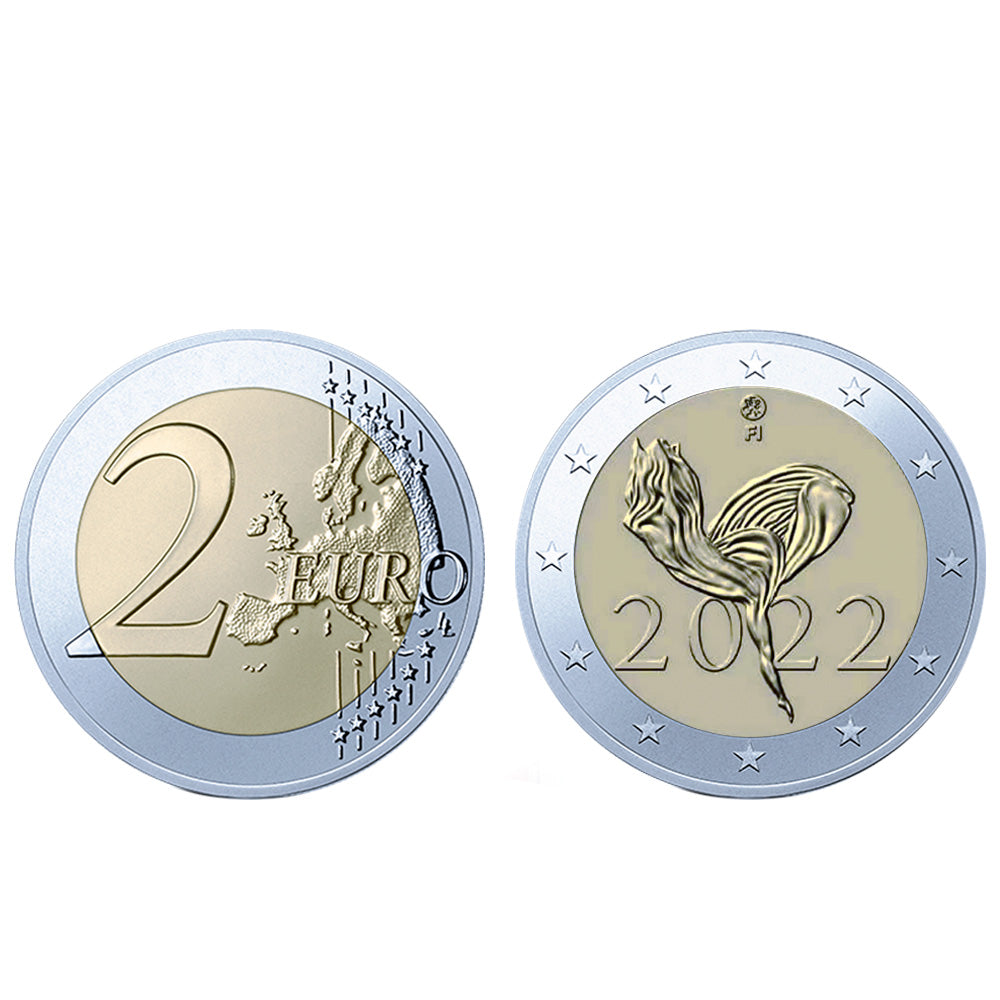 Moeda 2 Euro Ballet Nacional Finlândia 2022