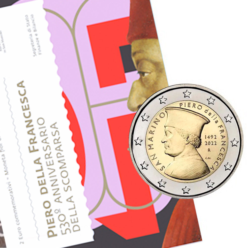 Moeda 2 Euro Piero Della Francesca San Marino 2022