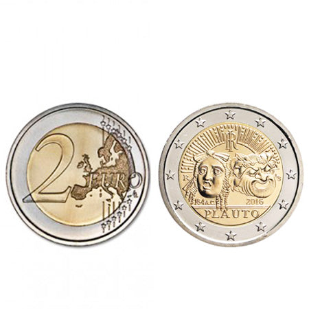 Moeda 2 Euros Itália 2016 Plauto
