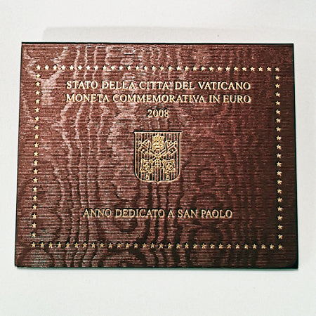Moeda 2 Euros Ano Dedicado a S Paulo Vaticano 2008