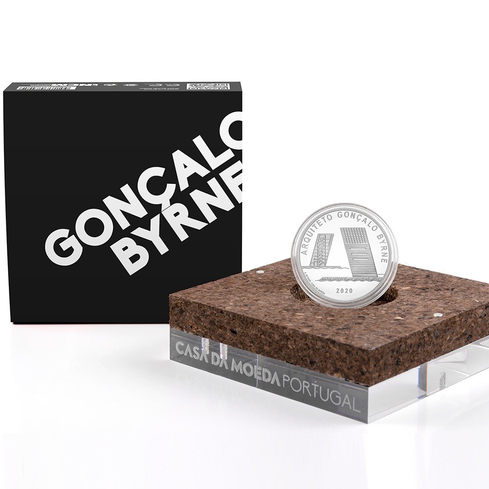 Moeda 7,5€ Comemorativa Arquitº Gonçalo Byrne Portugal 2020 Ag Proof