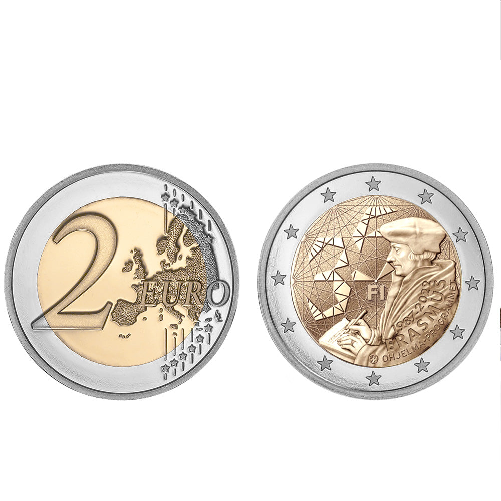 Moeda 2 Euro Erasmus Finlândia 2022