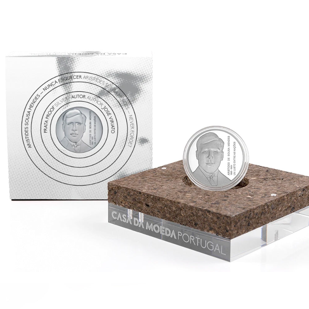 Moeda 5€ Aristides de Sousa Mendes Portugal 2021 Prata Proof