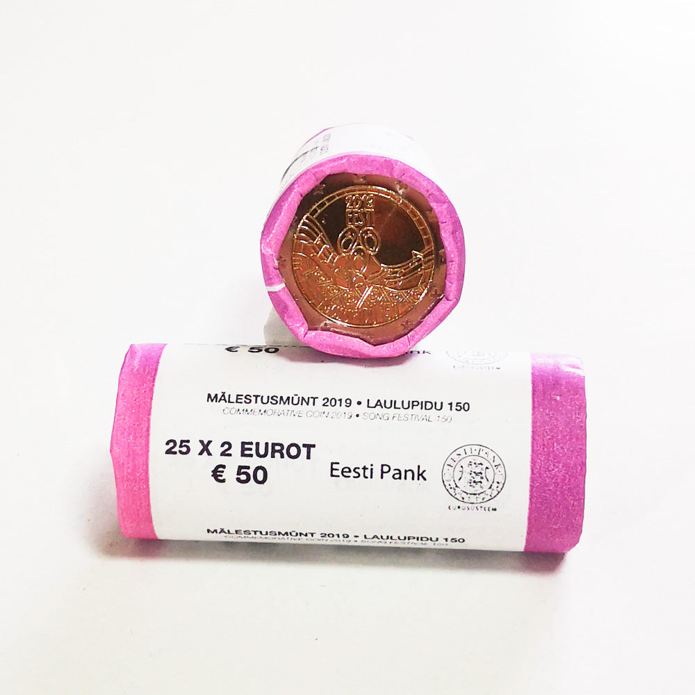 Rolo Moedas 2 Euros 150 Anos Festival da Canção Estónia 2019