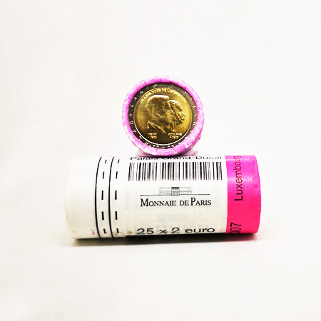 Rolo 25 Moedas 2 Euros Henri e Albert II Luxemburgo 2005