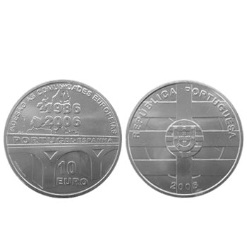Moeda 10€ 20 Anivº Adesão Portugal às Comunid. Europeias 2006 Prata