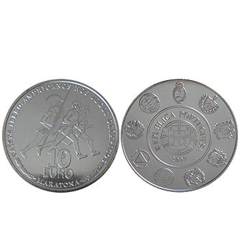 Moeda 10€ A Maratona VII Série Ibero Americana 2007 Prata