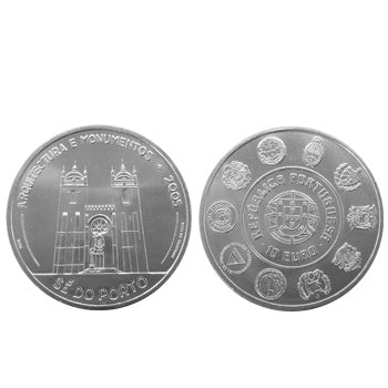 Moeda 10€ Sé do Porto 2005 Prata