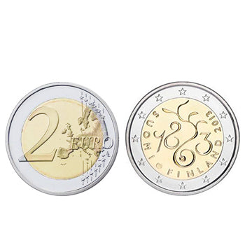 2 Euros 150 Anos do Parlamento Finlândia 2013