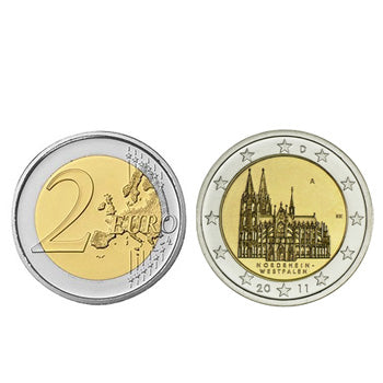 2 Euros Catedral Colónia Westfalen  Alemanha 2011 G