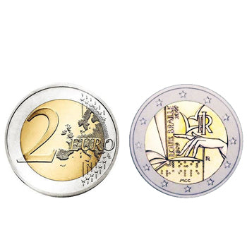 2 Euros Louis Braille Italia 2009