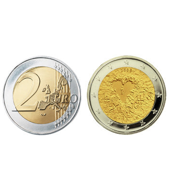 2 Euros 60 Aniversário Direitos Humanos Finlandia 2008