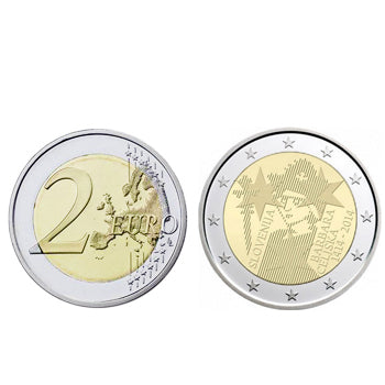 Moeda 2 Euros Barbara Celjska Eslovénia 2014