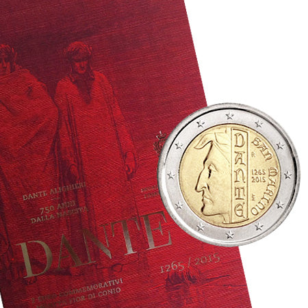 2 Euros 750 Aniversário de Dante - San Marino 2015