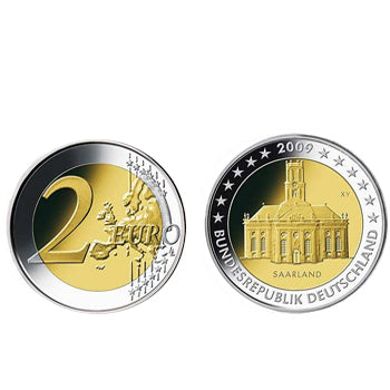 2 Euros Saarland Alemanha 2009 D