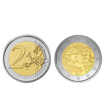 2 Euros Ano Internacional da Mulher Bélgica 2011