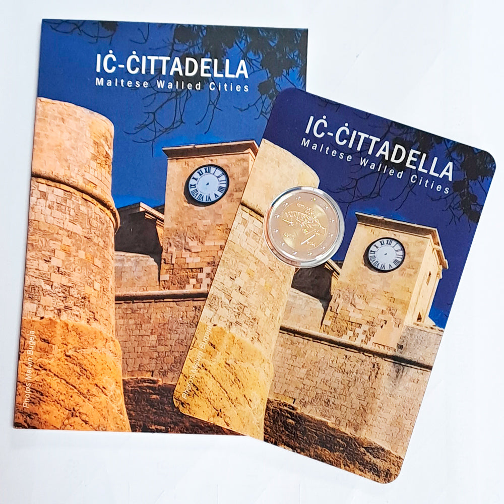 Moeda 2 Euros Cidadela de Gozo Malta 2024 Coincard