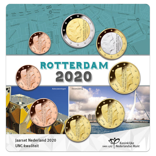Set Moedas Euro Holanda em blister 2020