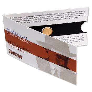 Moeda 1/4€ Comemorativa Fernando Pessoa  2014 Ouro