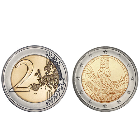 Moeda 2 Euro 150  Anos Festival da Canção Estónia 2019