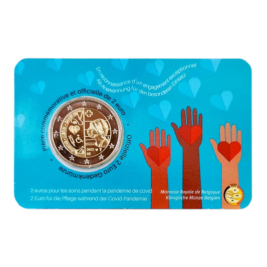 Moeda 2 Euro Profissionais de Saúde Bélgica 2022 (Coincard)