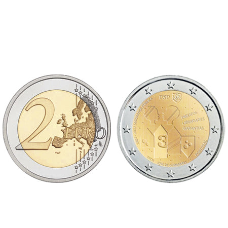 Moeda 2 Euro Portugal 2017 150 Anos da PSP (Normal)