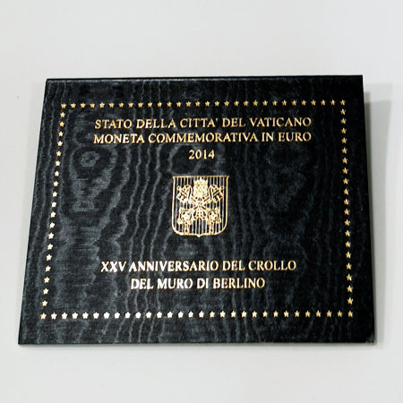 Moeda 2 Euros 25 Anos Queda do Muro Berlim Vaticano 2014