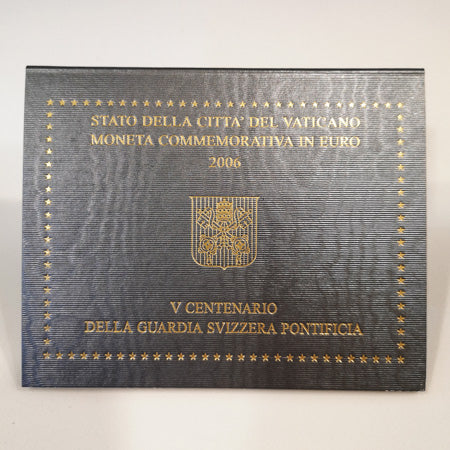 Moeda 2 Euros 5 Centenário da Guarda Suiça Pontificia Vaticano 2006