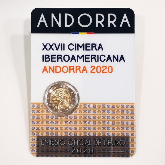 Moeda 2 Euros XXVII Cimeira Ibero Americana Andorra 2020
