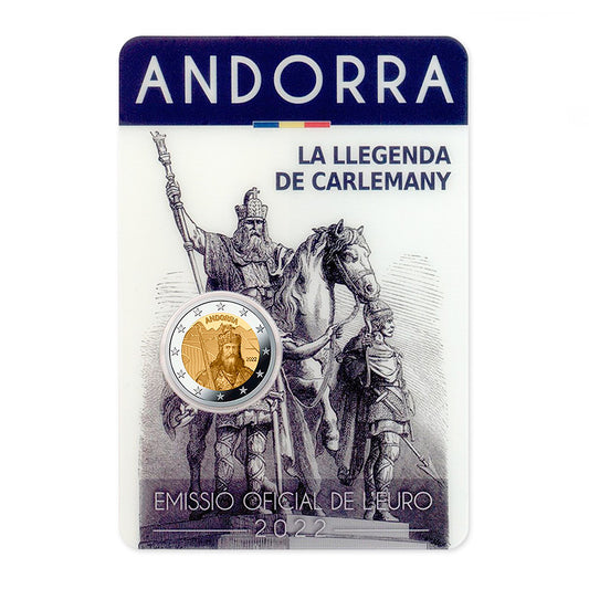 Moeda 2 Euros Carlos Magno Andorra 2022