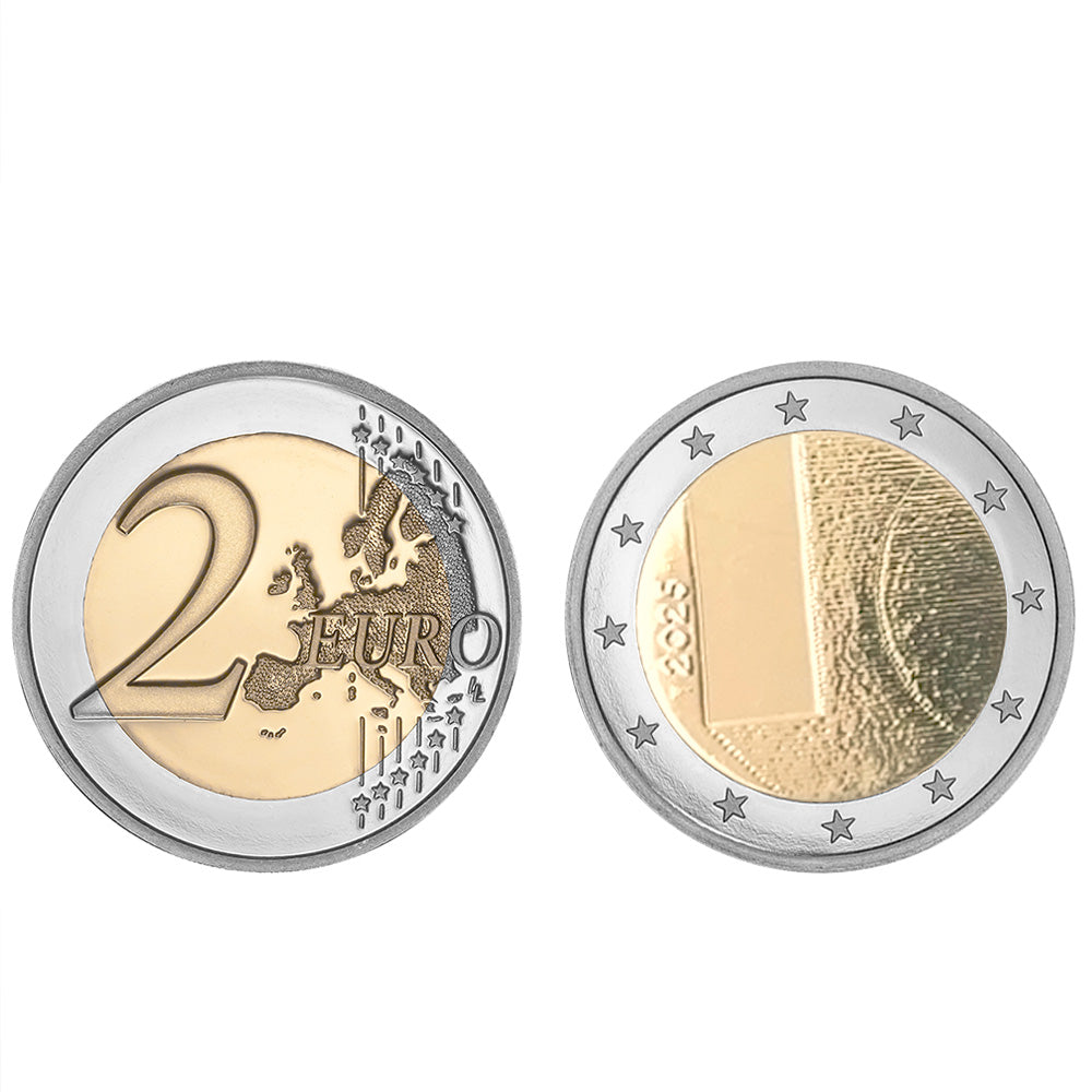 Moeda 2 Euro Visitas de Estado da Finlândia Diplomacia e Política Externa Finlândia 2025 Coincard