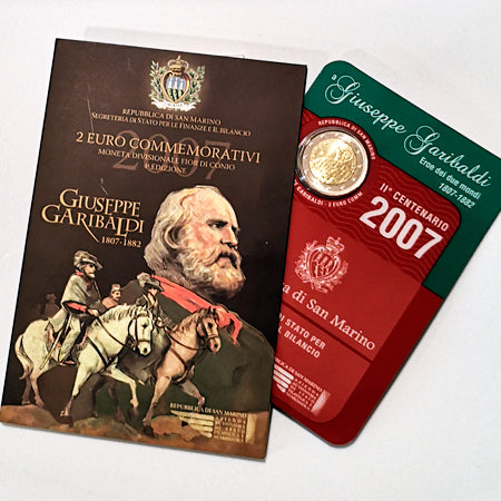 Moeda 2 Euro Giusep Garibaldi San Marino 2007