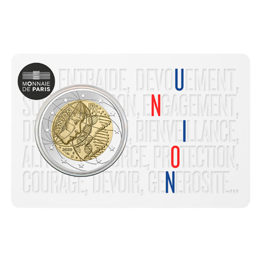 Moeda 2 Euro Investigação Médica Union França 2020  (Coincard)