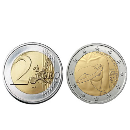 Moeda 2 Euro Luta Contra Cancro da Mama França 2017
