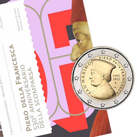 Moeda 2 Euro Piero Della Francesca San Marino 2022