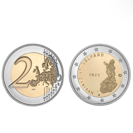 Moeda 2 Euro Serviços Sociais e de Saúde Finlândia 2023
