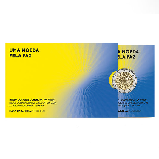 Moeda 2 Euros Uma Moeda Pela Paz Portugal 2023 Proof