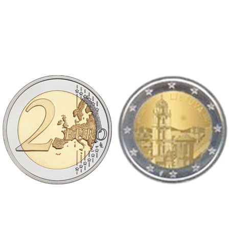 Moeda 2 Euro Lituânia 2017 Vilnius Capital Europeia da Cultura