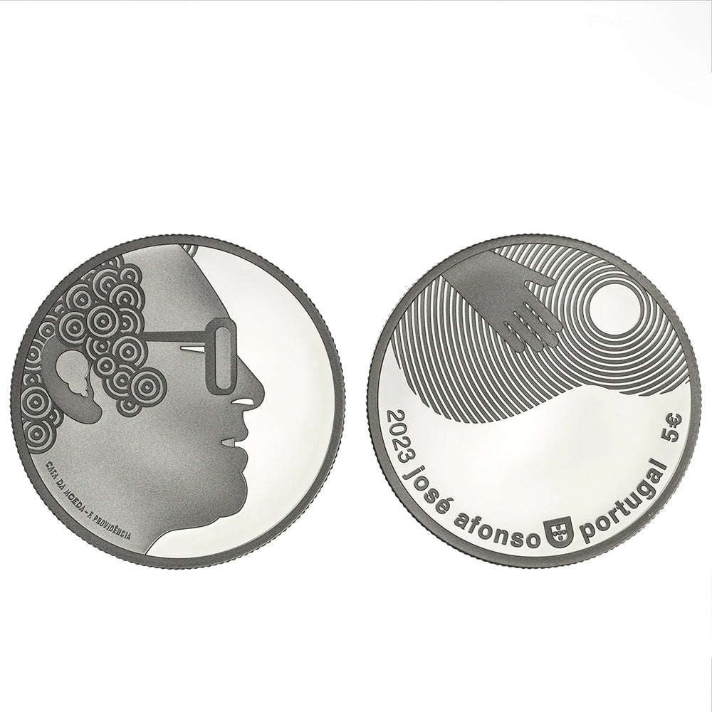 Moeda 5€ José Afonso Portugal 2023 Prata Proof