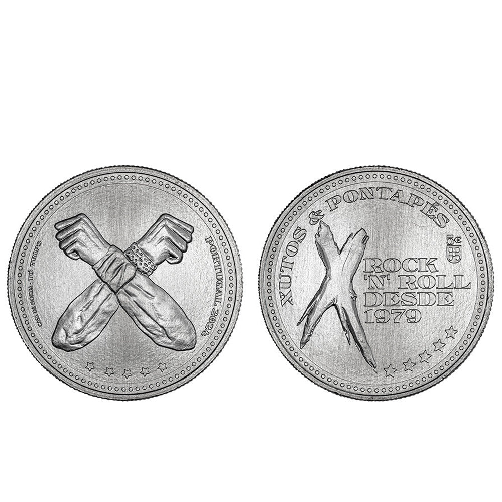 Moeda 5 Euros Xutos e Pontapés Portugal 2024 Cuproníquel