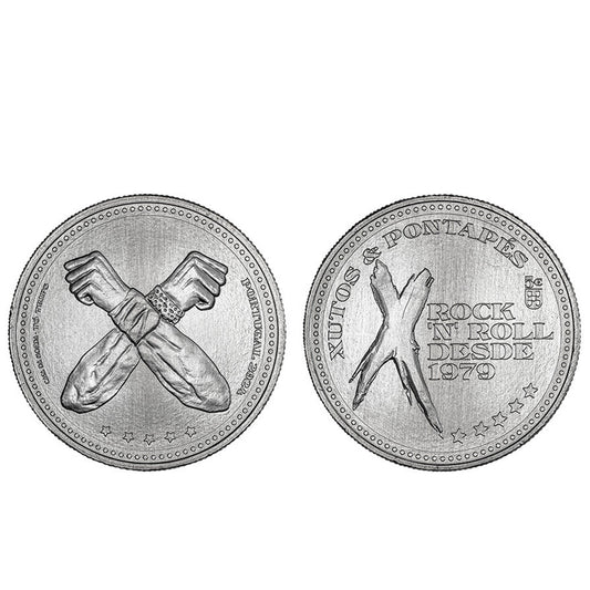 Moeda 5 Euros Xutos e Pontapés Portugal 2024 Cuproníquel