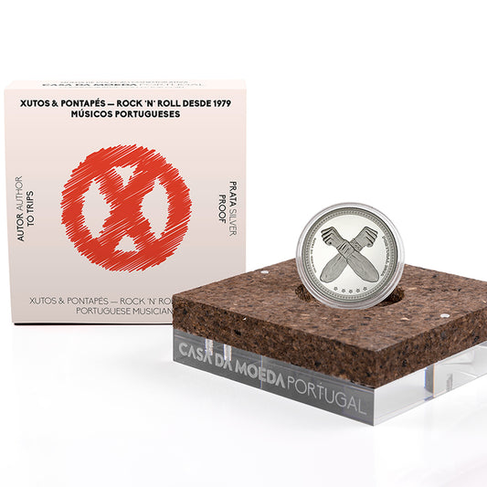Moeda 5 Euros Xutos e Pontapés Portugal 2024 Prata Proof