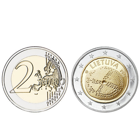 Moeda 2 Euro Cultura Báltica - Lituânia 2016