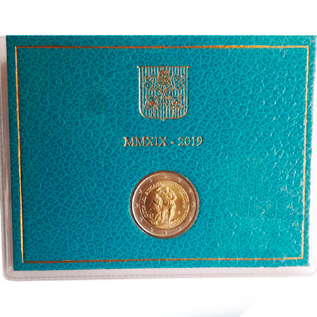 Moeda 2 Euros Aniversário Restauro da Capela Sistina Vaticano 2019