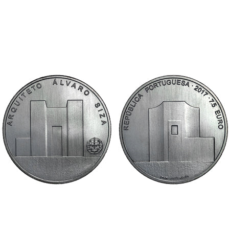 Moeda 7,5€  Arquiteto Álvaro Siza Portugal 2017 Prata 500